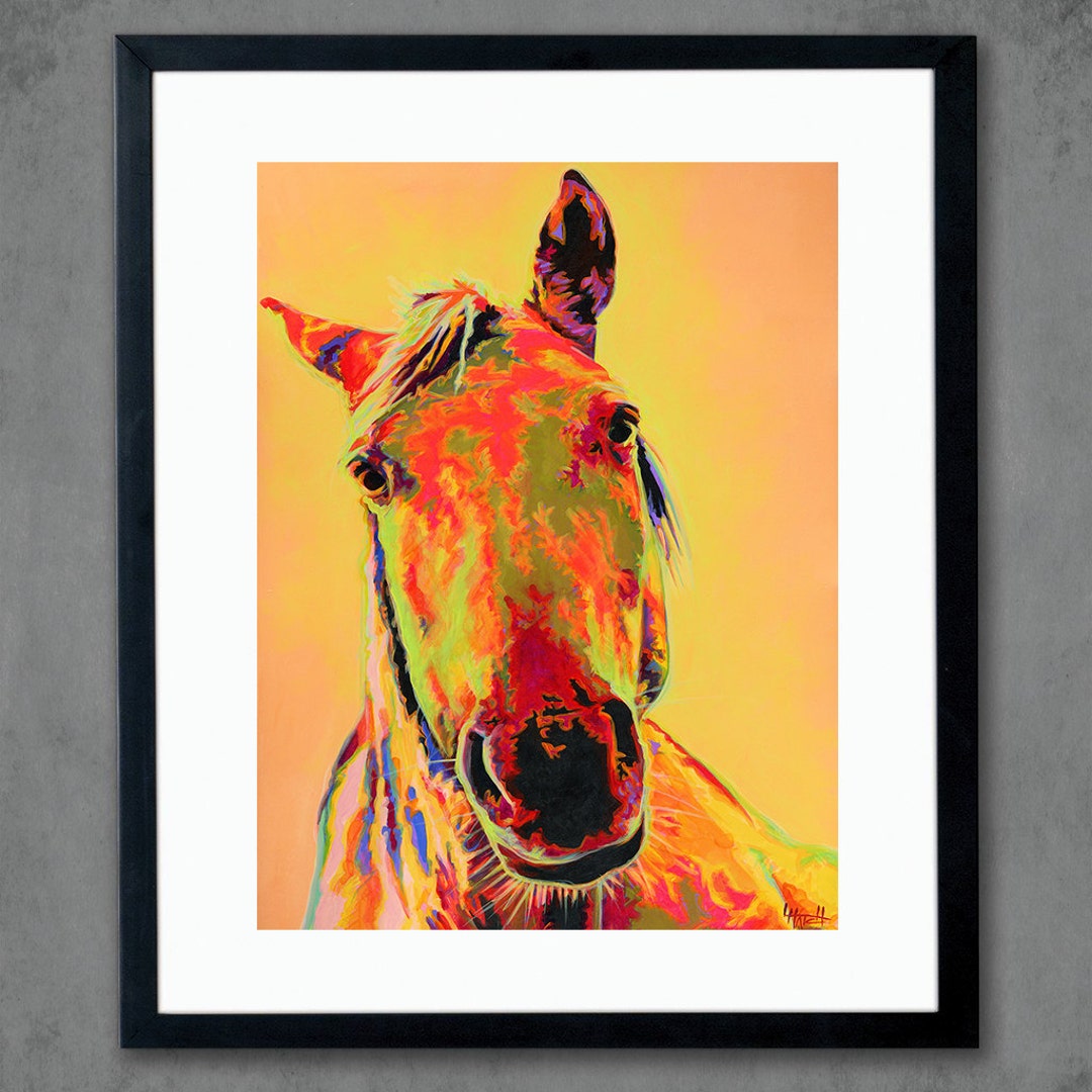 Velvet Horse Giclee Art Print From Original Painting - Signed Limited ...