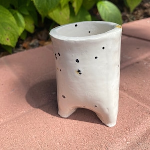 Three-legged Handmade Small Ceramic Planter