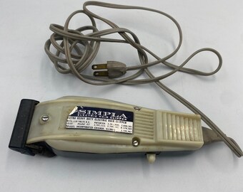 Vtg Simpla Extra Heavy Duty Electric Hair Clipper Model 65 Spiegel Wahl Blade