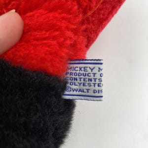 Vintage Mickey Mouse Walt Disney Plush 12" Stuffed Made In Taiwan image 3