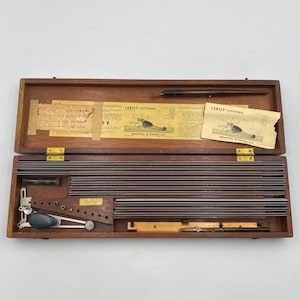 希少品　KEUFFEL & ESSER CO.製 ヴィンテージ刻字ツールセット Vintage Keuffel and Esser Drafting Set - Etsy