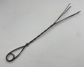 Rare Antique Oil Lamp Chimney Cleaner Wire Expanding 15"