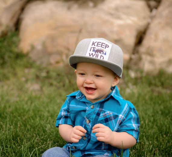 baby boy flat bill hats