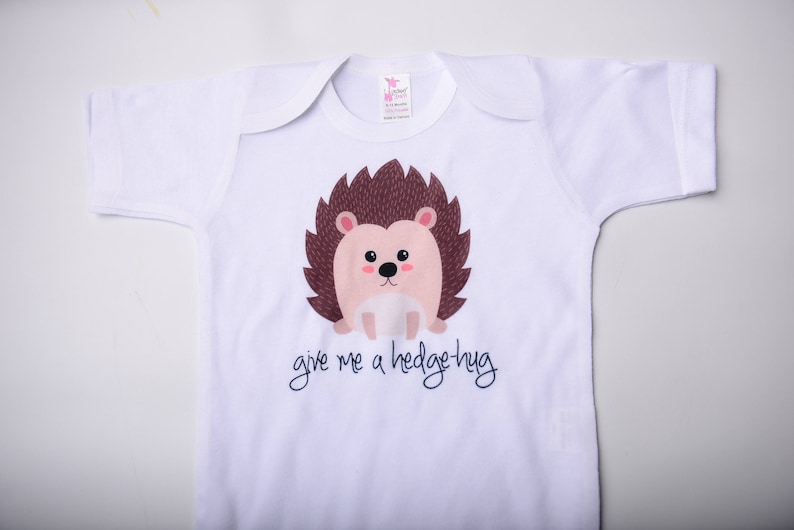 animal hedgehog forest woodland newborn infant bodysuit cute hospital going home outfit boy girl Gender neutral baby clothes gift for mom