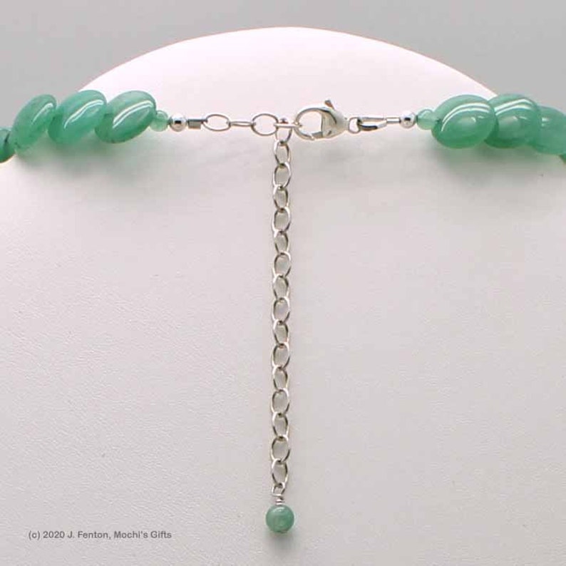Aventurine imbricate necklace