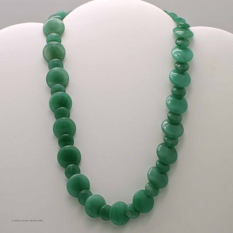 Aventurine imbricate necklace