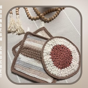 Conjunto de agarraderas y agarraderas de crochet - Descarga de patrón en PDF - Colección Rustic Farmhouse Anton