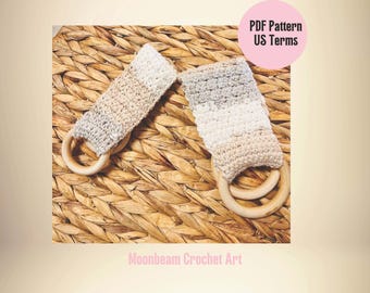 Crochet Tea Towel Holder Pattern: Rustic Kitchen Decor (PDF Download) Quick home and kitchen decor.  Easy pattern