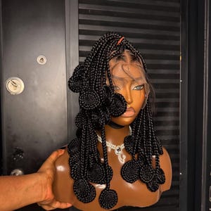 Geflochtene Perücke, Jumbo Twist, geflochtene Perücke, volle Spitze, Zopfperücke, Perücken für schwarze Frauen, Conrow geflochtene Perücke, senegalesische Drehungen, Perücke locs, Perücke