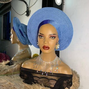 Pre-tied Autogele Headband: African Gele Hat, Easy Wear