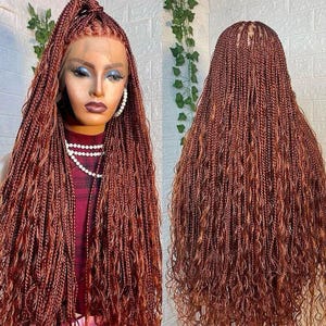 Geflochtene Perücke, Jumbo Twist, geflochtene Perücke, volle Spitze, Zopfperücke, Perücken für schwarze Frauen, Conrow geflochtene Perücke, senegalesische Drehungen, Perücke locs, Perücke