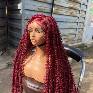 30&quot; Boho Braided Wig: Senegalese Twists, Lace Frontal, Baby Hair