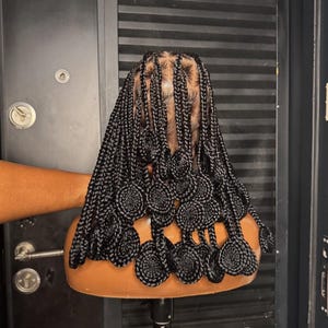 Handmade Jumbo Twist Braided Wig: Full Lace, Baby Hair