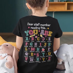 Dear Staff Member Reading This Shirt, Back To School Shirt, Teacher Tee, Admin Tee, First Day Of School Tee, Dream Team Tee, Teacher Shirt