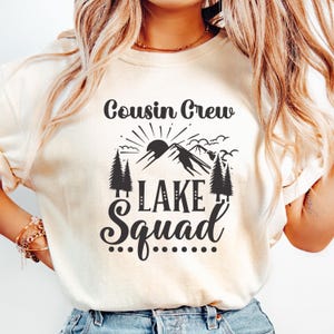 Cousin Crew Lake Squad Shirt, 2025 Summer Vacation Shirt, Family Reunion T-Shirt, Cousin Gift, Family Vacation Matching Shirts, Cousin Camp