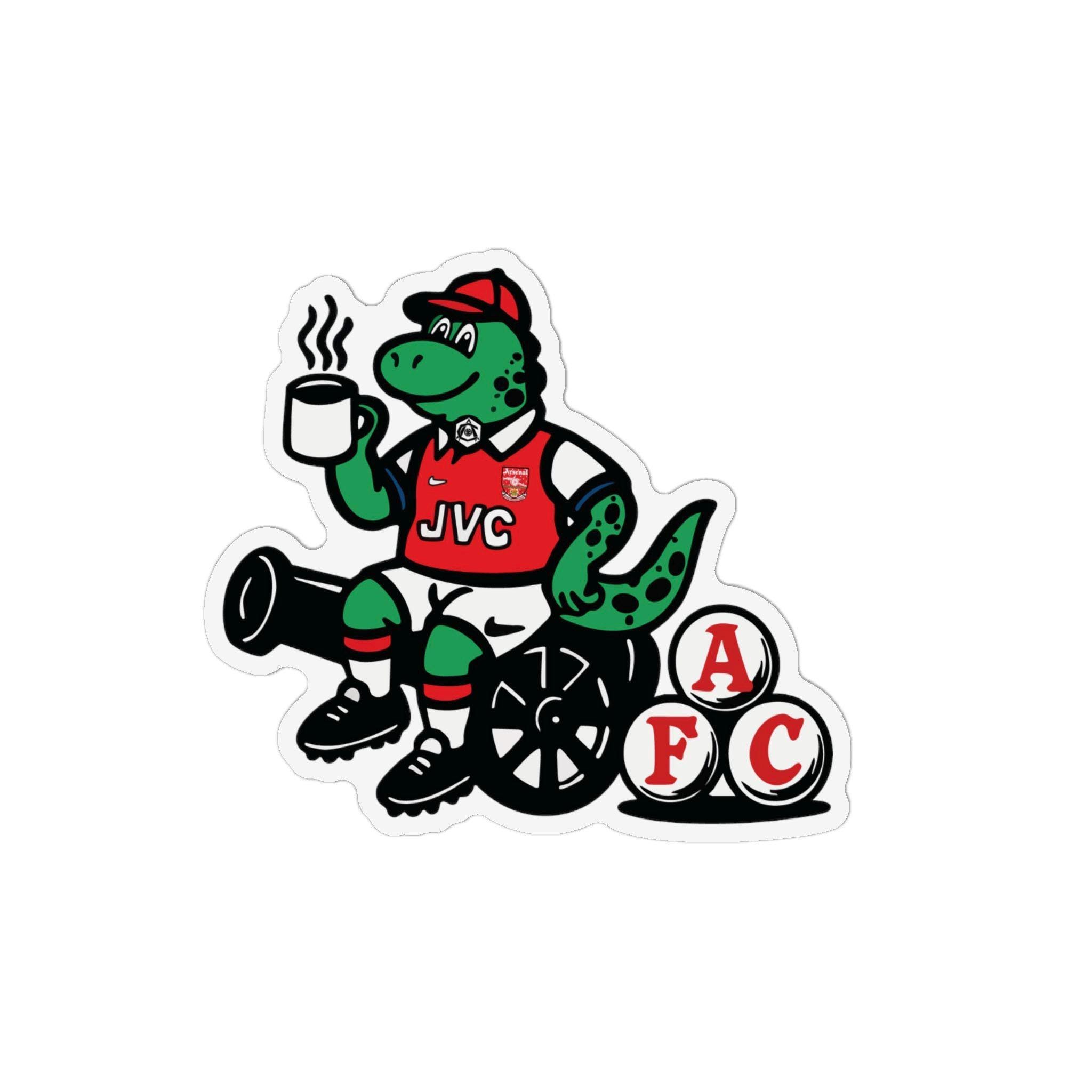 Arsenal: la mascotte Gunnersaurus de retour, pour la plus grande joie d'Ozil
