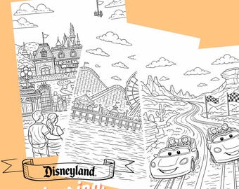 Dibujos para colorear de Disneyland + California Adventure - imprimibles / Disney