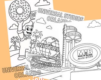 Dibujos para colorear de Universal Studios Orlando / PDF imprimible