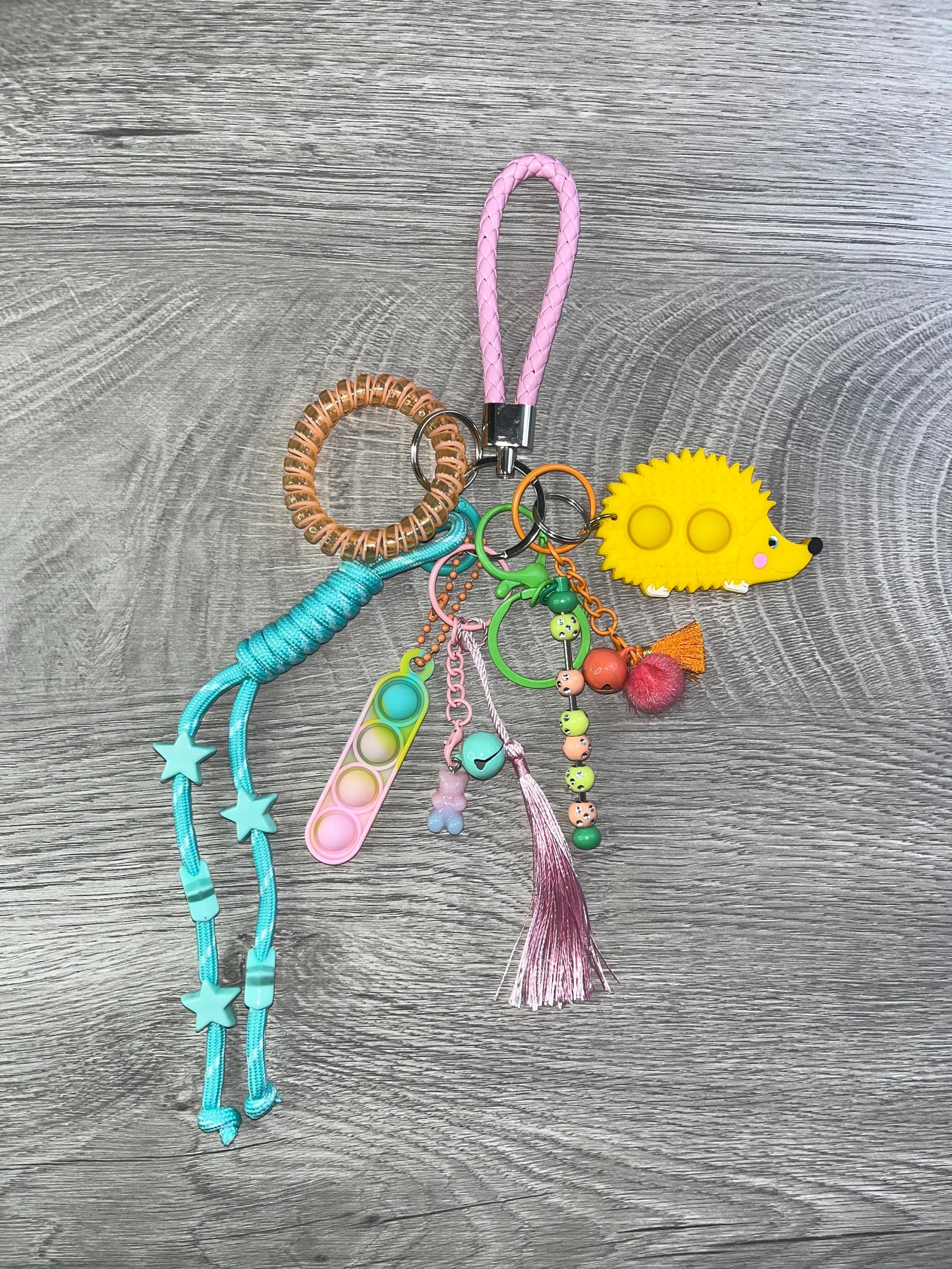 Fidget Keychain for Autism, ADHD, Anxiety, Stress Relief, Sensory Needs ...