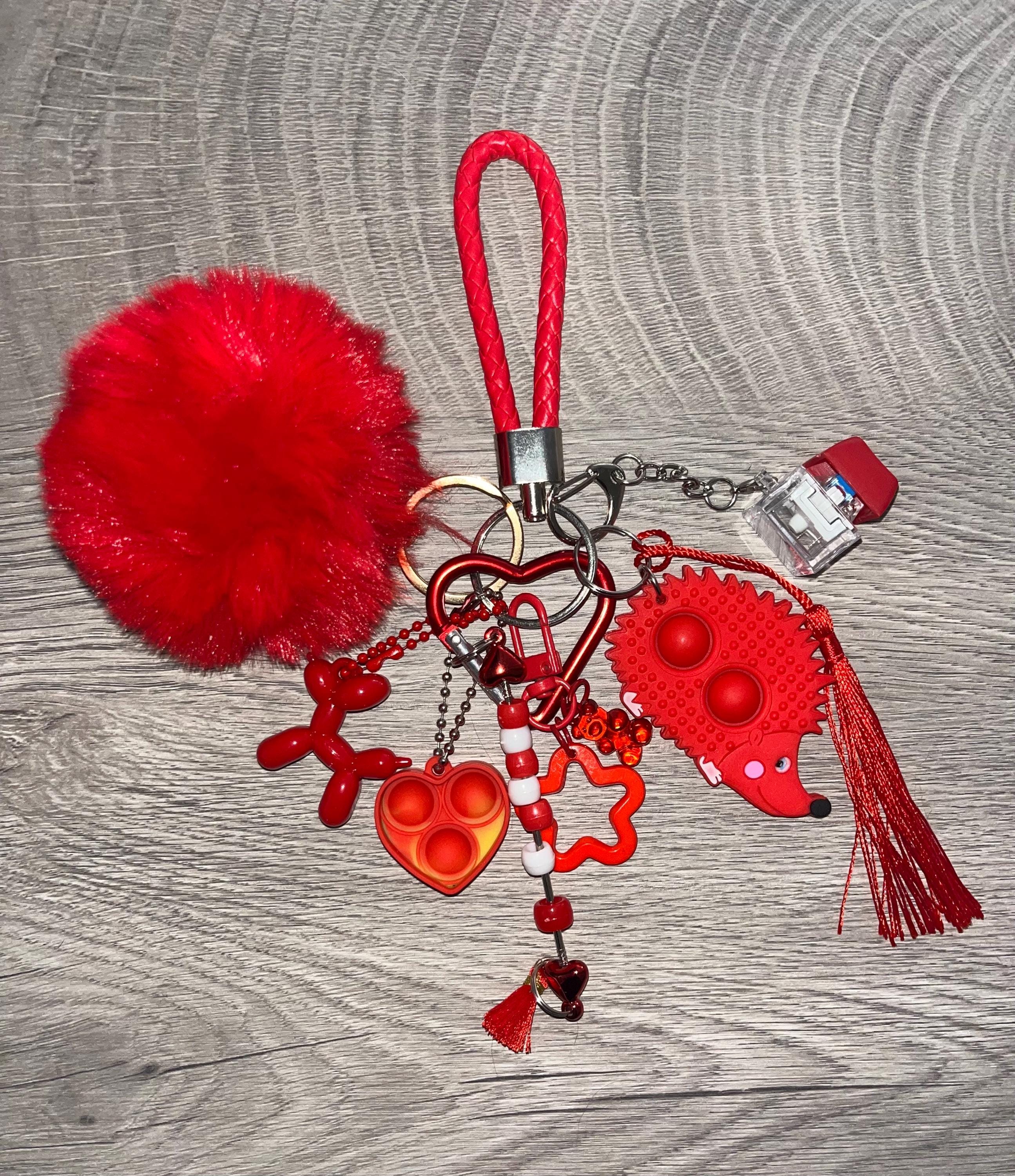 Fidget Keychain for Autism, ADHD, Anxiety, Stress Relief, Sensory Needs ...