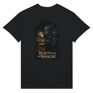 Beauty and the Waaagh! | Warhammer x Disney Parody T-Shirt | Sister Sororitas & Ork Mashup | Grimdark Romance Tee - Ultra Cotton T-shirt