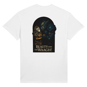 Beauty and the Waaagh! | Warhammer x Disney Parody T-Shirt | Sister Sororitas & Ork Mashup | Grimdark Romance Tee - Ultra Cotton T-shirt