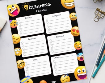 Kids Cleaning Checklist Pad: Daily & Weekly Chores, Ages 6-12