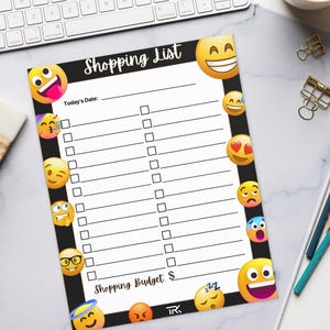 Shopping List Notepad – Fun & Functional Responsibility Pad for kids and Tweens | Emotional Regulation Collection, teachers, parents