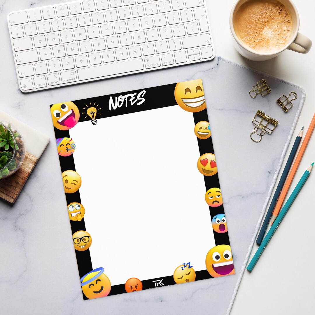 Emoji Notepad for Kids: Emotional Regulation, Mindfulness, School Notes ...