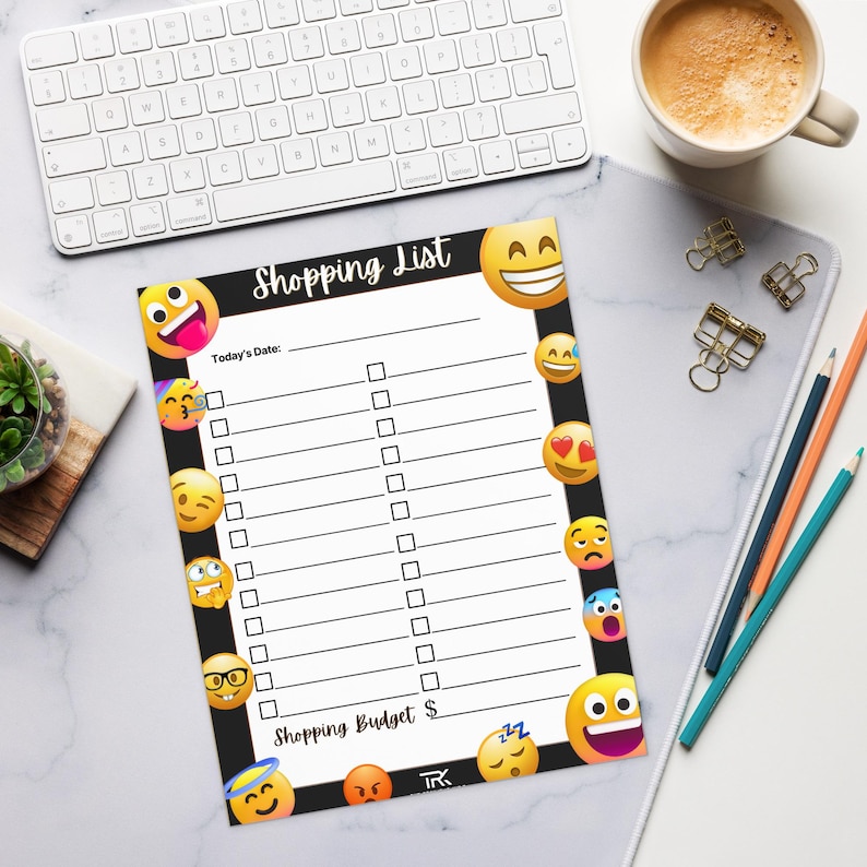 Shopping List Notepad – Fun & Functional Responsibility Pad for kids and Tweens | Emotional Regulation Collection, teachers, parents