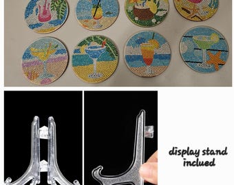 Posavasos con diseño de diamantes