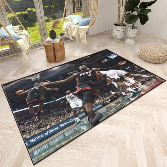 Dwayne Wade Lebron James Alley Oop Room Rug