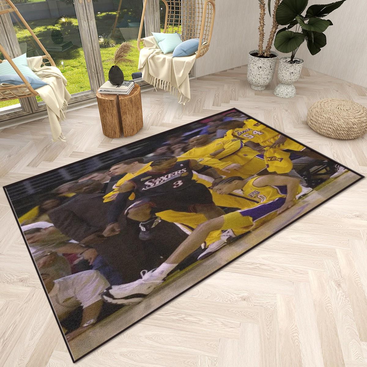 ☆新品☆ NBA レイカーズ　lakers ラグ　インテリア　絨毯　バスケ FANMATS Los Angeles Lakers 2 ft. x 4 ft. NBA Court Runner