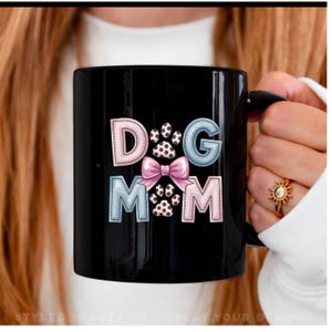 Dog Mom Mug - Perfect Gift for Dog Lovers, Pet Owners, Mothers, Birthday, Mother&#39;s Day, Cute Coffee Cup, 11oz & 15oz