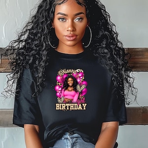 Birthday Girl T-Shirt, Personalized Birthday Tee, Fun Party Top, Gift for Her, Celebration Outfit