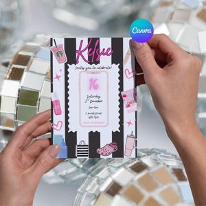 Teen 16th Birthday Invitation: Editable Party Template (Digital Download)