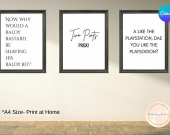 Still Game Prints, funny wall art, still game quote prints, Scottish humour