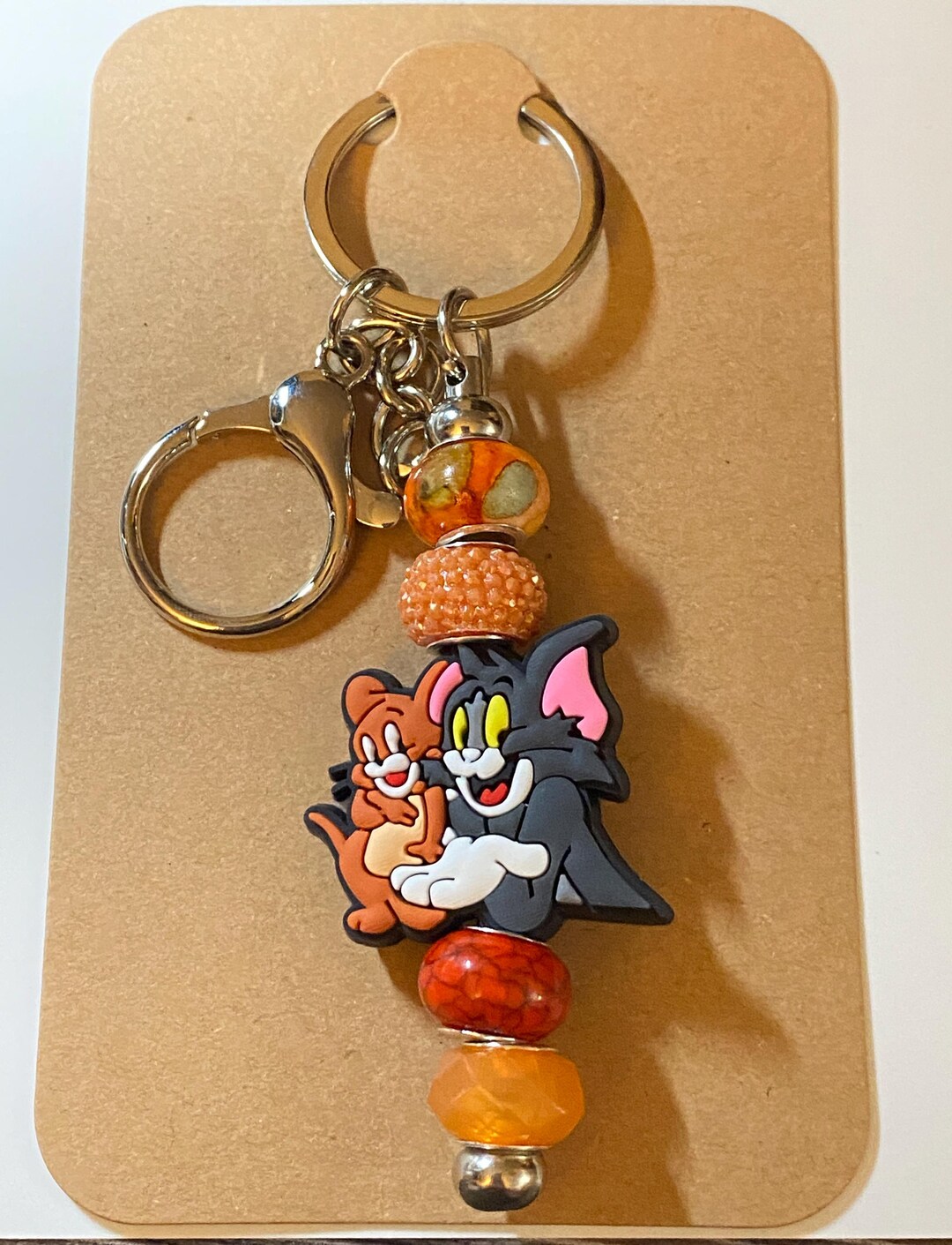 Keychain Bar-tom and Jerry - Etsy
