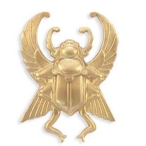 Medium Egyptian Winged Scarab Stamping