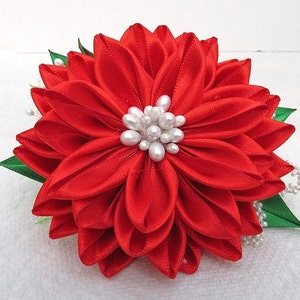 Kanzashi Flower Hair Fascinator Brooch Wedding Accessories image 4