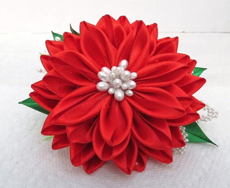 Kanzashi Flower Hair Fascinator Brooch Wedding Accessories image 4