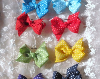 Boutique Hairbow   Toddler Hair Bows   Baby Girl Hair bow Set  Infant Hairbow  Children Hair bow  Girls Hairbow  Hair Clippies  Mini Hairbow