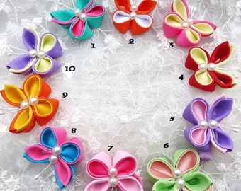 Girls Hair Clip  Infant Hairclip  Hair Clip  Kanzashi Butterfly Hair clip   Infant Hairclip  Butterfly Hair Clip  Mini Hair clip