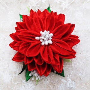 Kanzashi Flower Hair Fascinator Brooch Wedding Accessories image 1