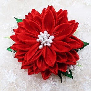 Kanzashi Flower Hair Fascinator Brooch Wedding Accessories image 3