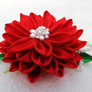 Kanzashi Flower Hair Fascinator Brooch Wedding Accessories image 2