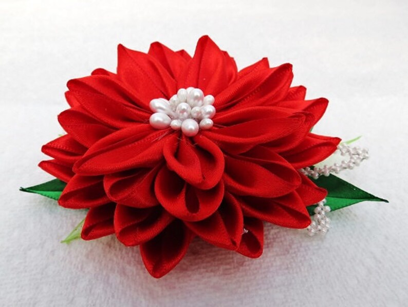 Kanzashi Flower Hair Fascinator Brooch Wedding Accessories image 2