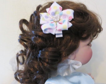 Hair Clip  Girls Hair clip  Toddler Hairclip Bow   Ribbon Flower Hair Clip  Infant Hair Clip   Infant Hairclip  Mini Hair Clip  Hairclip Bow