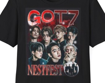 GOT7 Nestfest Unisex T-Shirt - Perfect Gift for Fan Gatherings, Concerts, and Casual Wear, K-Pop Merchandise, Music Lovers Tee