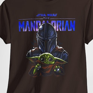 The Mandalorian Baby Yoda T-shirt | Star Wars Mandalorian T-shirt afbeelding 1